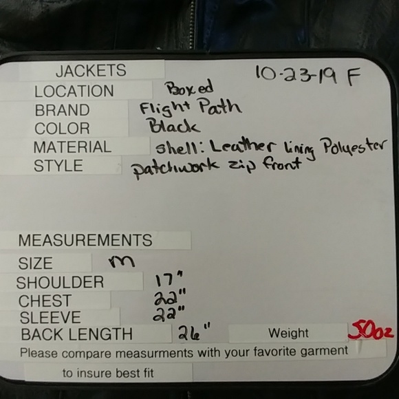 Vintage 80's Flight Path leather jacket Sz M - Picture 6 of 6